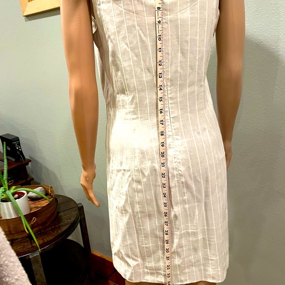 Vintage Linen blend shift dress by Excursion in classic beige/cream Circa 1980’s - Picture 6 of 11